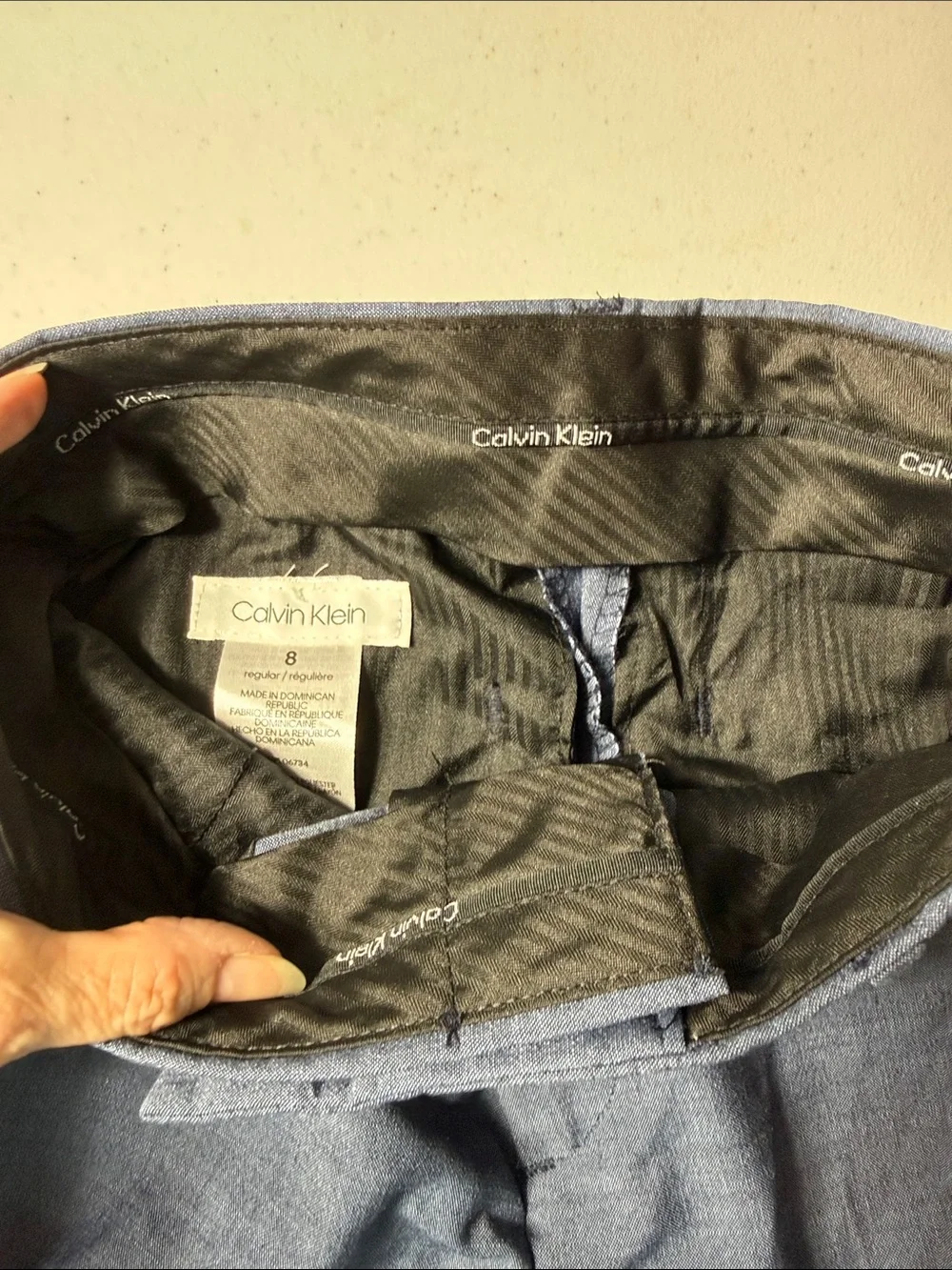 Calvin Klein Boys Blue Dress Pants
